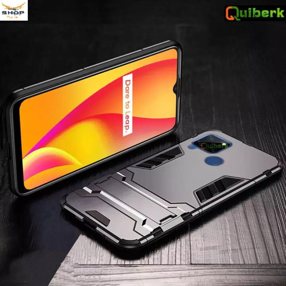 Realme Narzo 20 - ( 100% Premium Quality ) iRonman Kickstand Back Phone Case Cover Casing