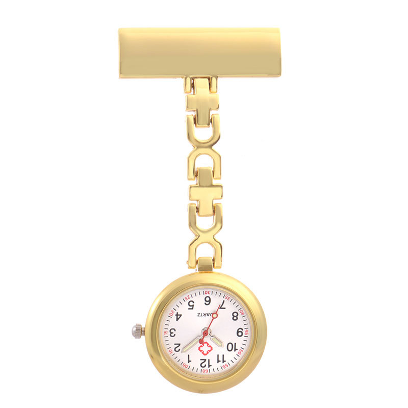 New Nurse's Watch Cartoon Cute Pocket Watch Student Luminous Portable Medical Pin Pocket Watch Female Special Male Chest Watch
