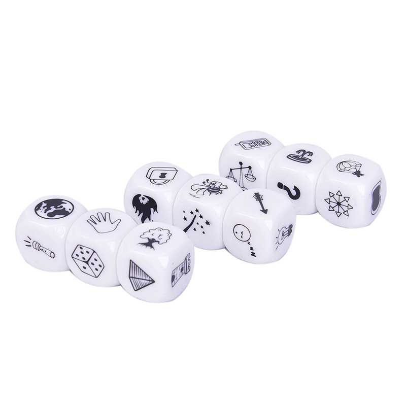 9pcs Story Dice Puzzle Board Game Telling Story Children Funny English Game. 