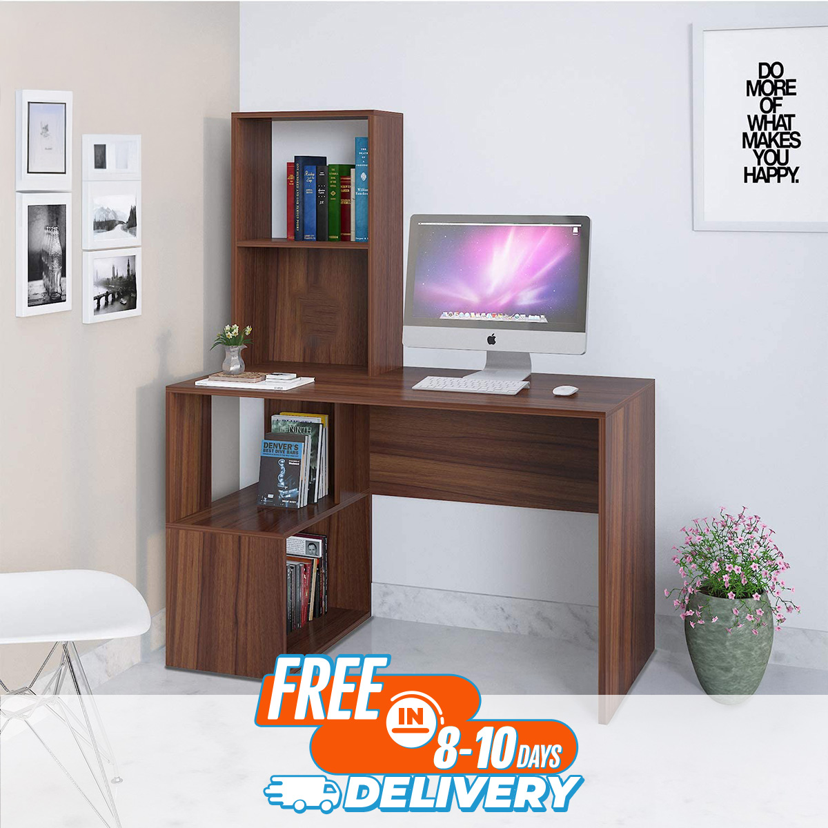 Andormahal ‎Aspire Computer Table / Study Table made of (Melamine Laminated Board)
