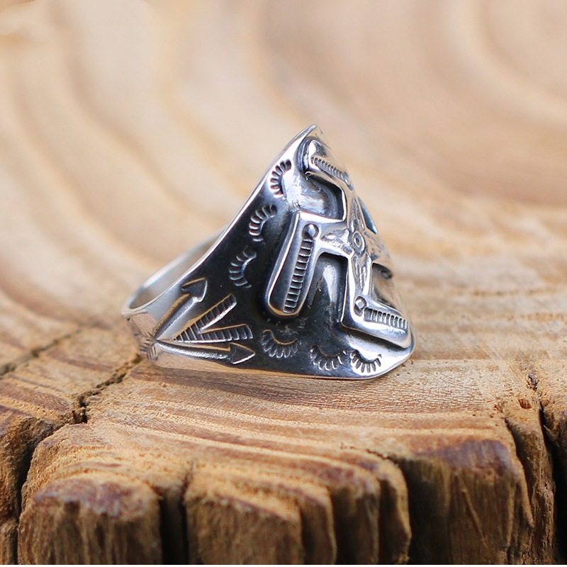 1920〜1940s NAVAJO Swastika Ring silver 1920〜1940s NAVAJO Swastika Ring Silver