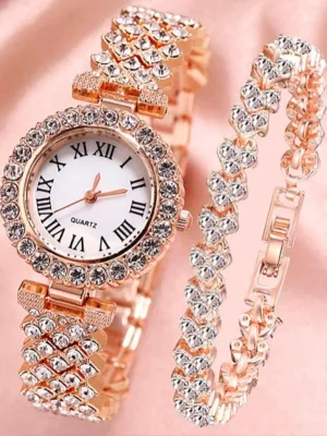 Details diamond quartz outlet watch