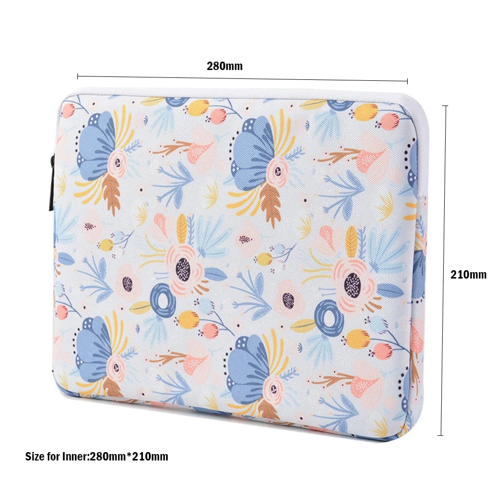 9-11 Inch Tablet Sleeve Bag for iPad Air Pro 11 Galaxy Tab S7 S8 A8 11 inch Series Colorfull Print Polyester Vertical Bag Cover. 