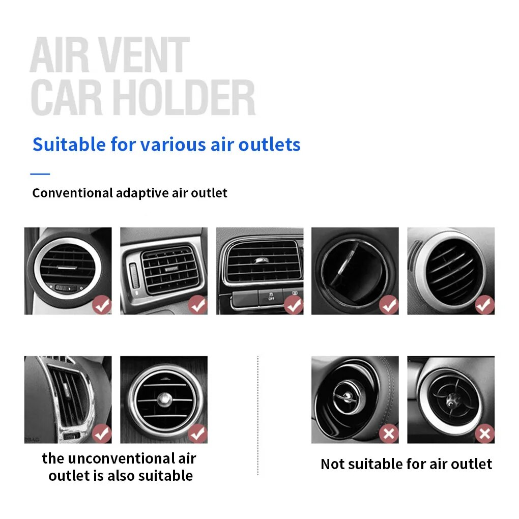 Car Mobile Phone Holder Universal 360 Degree Mini Stand Bracket In Auto Air Vent Mount Cell Phone Support in Car. 