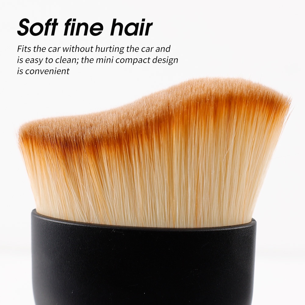 1Pc Arc Car Interior Cleaning Soft Brush Dashboard Air Outlet Gap Dust Removal Detailing Brush for Auto Maintenance Cleaning Tool. 