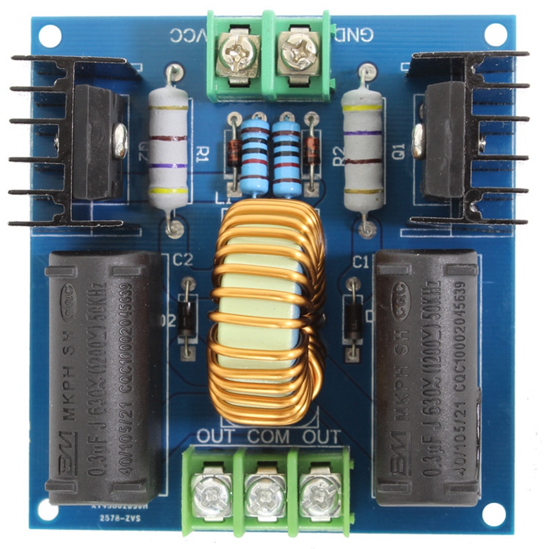 ZVS Driver Board ZVS Induction Heating Circuit DC12-30V Zero Voltage Switch  Supply Driver Board. 