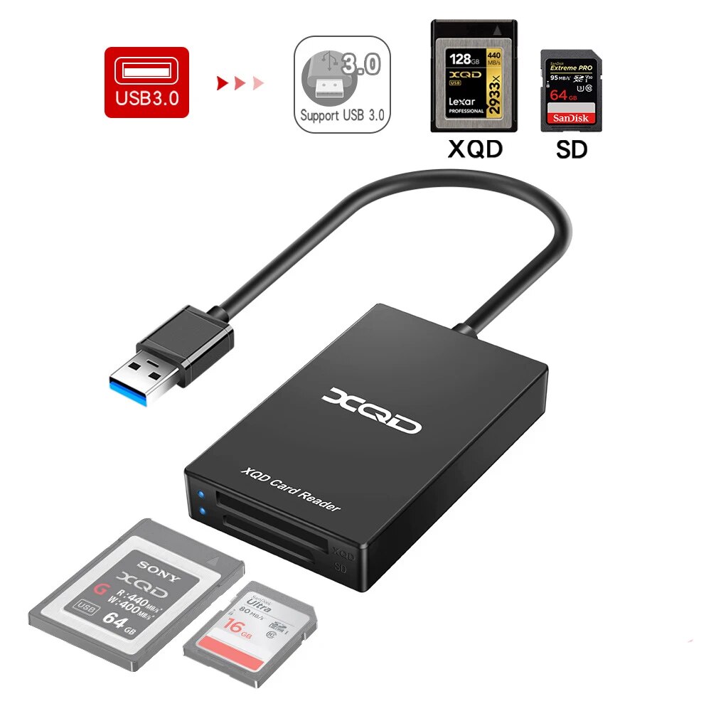 Multi-Function XQD SD Card Reader Type-C USBC USB 3.0 Card Adapter Speed Up to 5Gbps for Sony G M Series XQD for SD Card Reader. 