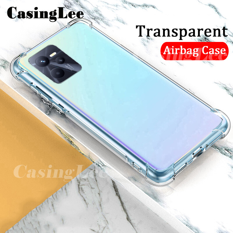 Casinglee for Realme Narzo 50A Prime case Soft Transparent Full Protection clear Back Cover Casing hp Realme Narzo 50A Prime Phone cases cover. 