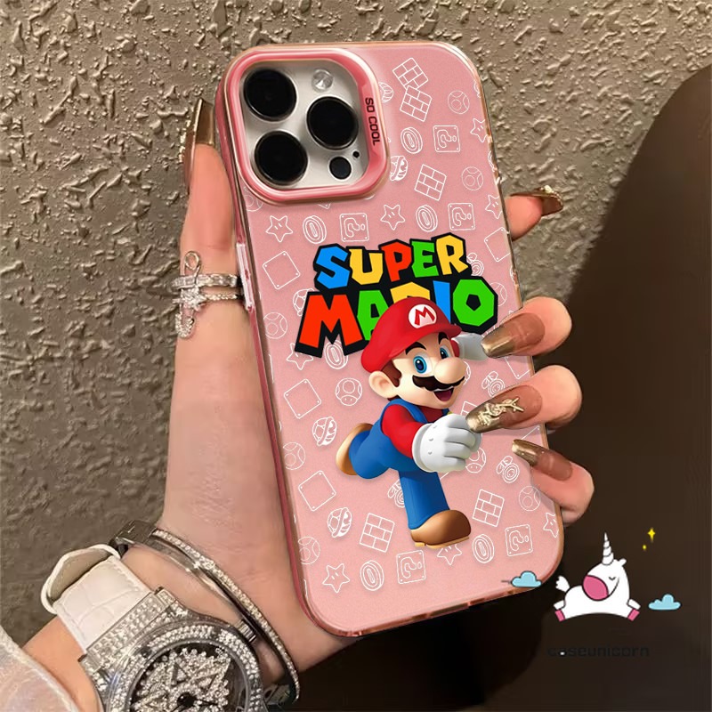 For Oppo A36 A38 A15 A18 A3X A60 A7 A3 A12 A11 A74 A5 A54 A3s A9 A76 A16 A58 A79 A52 A15s A95 A5s A31 Reno 12F 4F A16K A16s A1K A17 A55 A17K Lover Super Mario Cartoon English Case. 