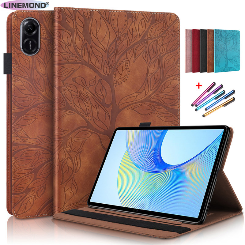 Tablet Case for Honor Pad X9 Tablet 11 5 inch Emboss Tree Leather Flip Cover for Funda Honor Pad X9 X 9 Case For Honor Pad X8 Pro 11.5 inch 2023(can not use honor pad8 12 inch )