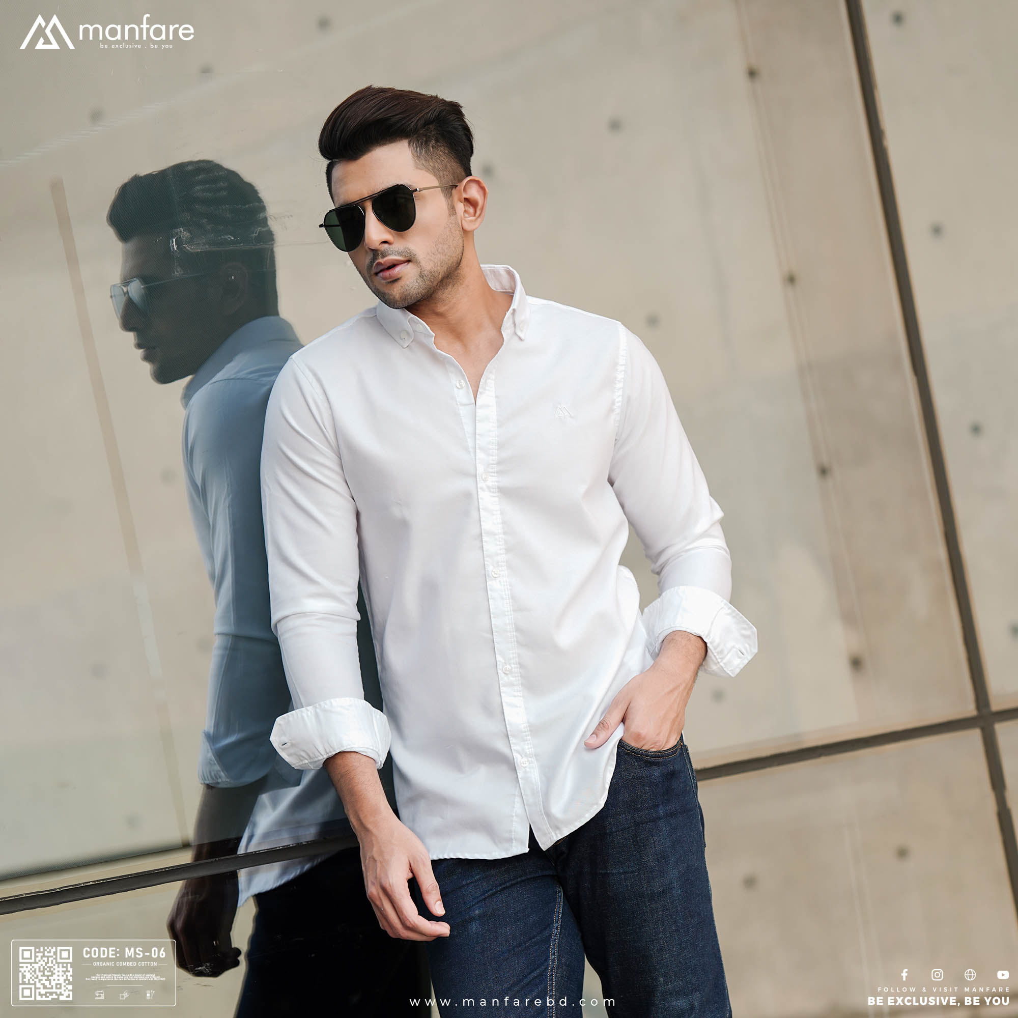 Manfare Premium Solid Shirts for Men - MS-06