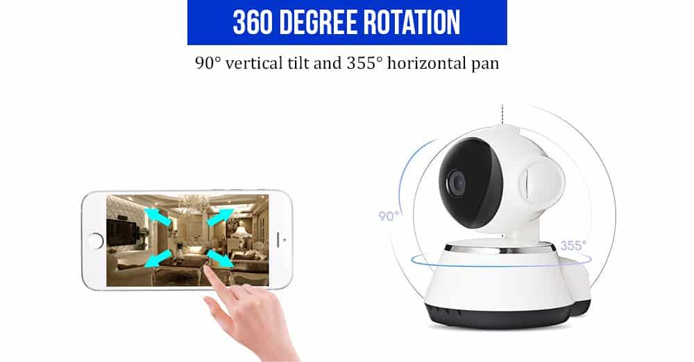 PTZ Pan And Tilt Function of the V380 IP Camera