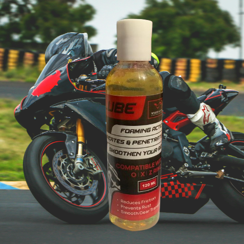 Chain Lube for Motorcycle / Bikes - 120ML | Superior Water-Resistant Lubricant, Friction & Noise Reduction, Rust Protection for All Chains
