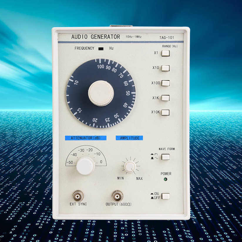 TAG-101 Audio Generator 10Hz-1MHz Low Frequency Signal for Maintenance 220V