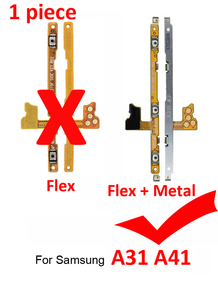 Samsung Galaxy A31 SM-A315/Galaxy A41 A415 A51 A71 4G Power Button Volume Button Flex Cable. 