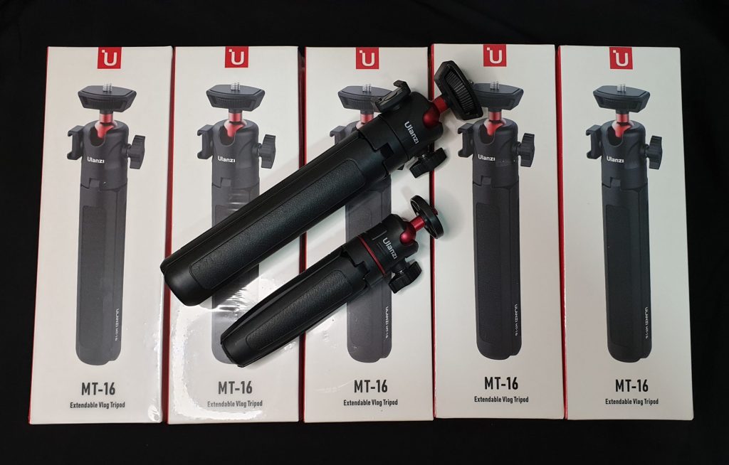 Ulanzi MT-16 Camera Tripod Stand, Mini Tabletop Selfie Stick Tripod with Cold Shoe, Travel Tripod for iPhone 12 Canon G7X Mark III Sony ZV-1 RX100 VII A6600 Vlogging Filmmaking. 
