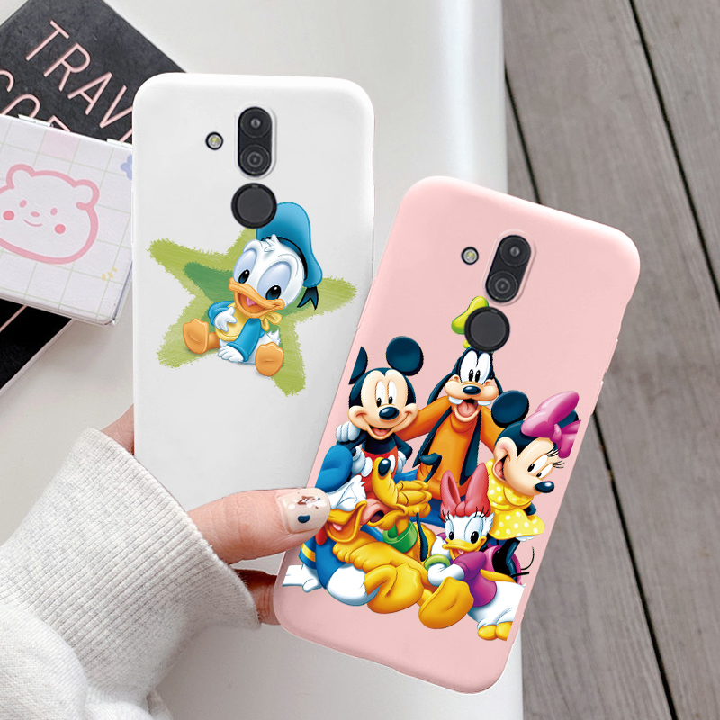 for Huawei Mate 20 Lite Phone Case Mickey Minnie Mouse Daisy Donald Duck Stitch Cute Funny Cartoon Silicone Soft TPU Back Cover. 