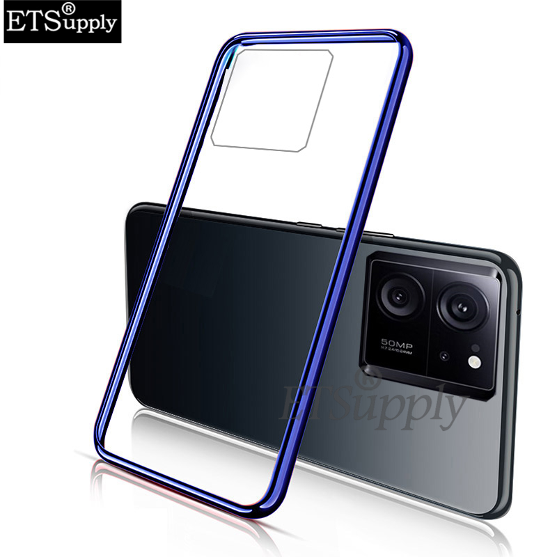 Phone case For Xiaomi 13T Pro Soft Transparent Plating Antioxidant Clear Back Cover For Xiaomi 13T Pro Case