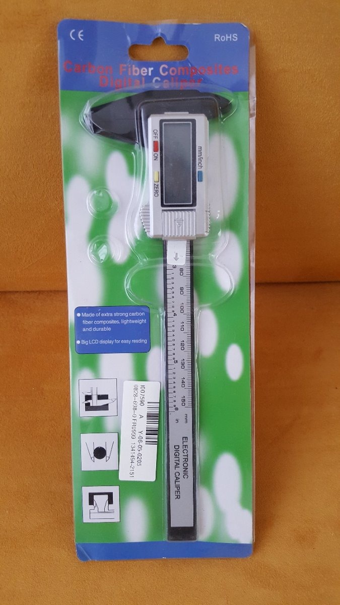 Carbon Fiber Composite Digital LCD Vernier Caliper. 