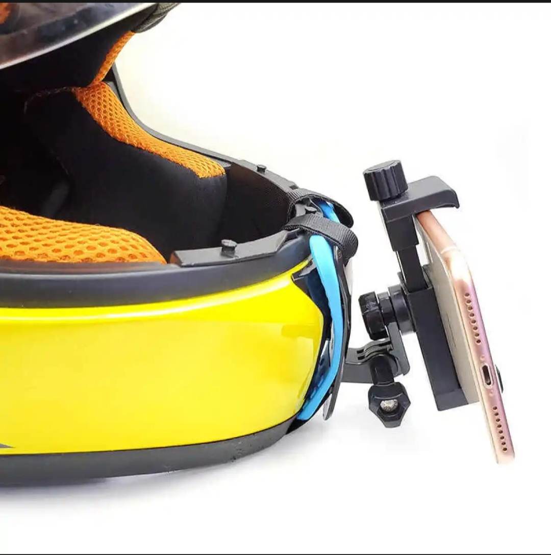 Helmet Chin Mount With Mobile holder - Helmet Mount /alternative Biker Point. 