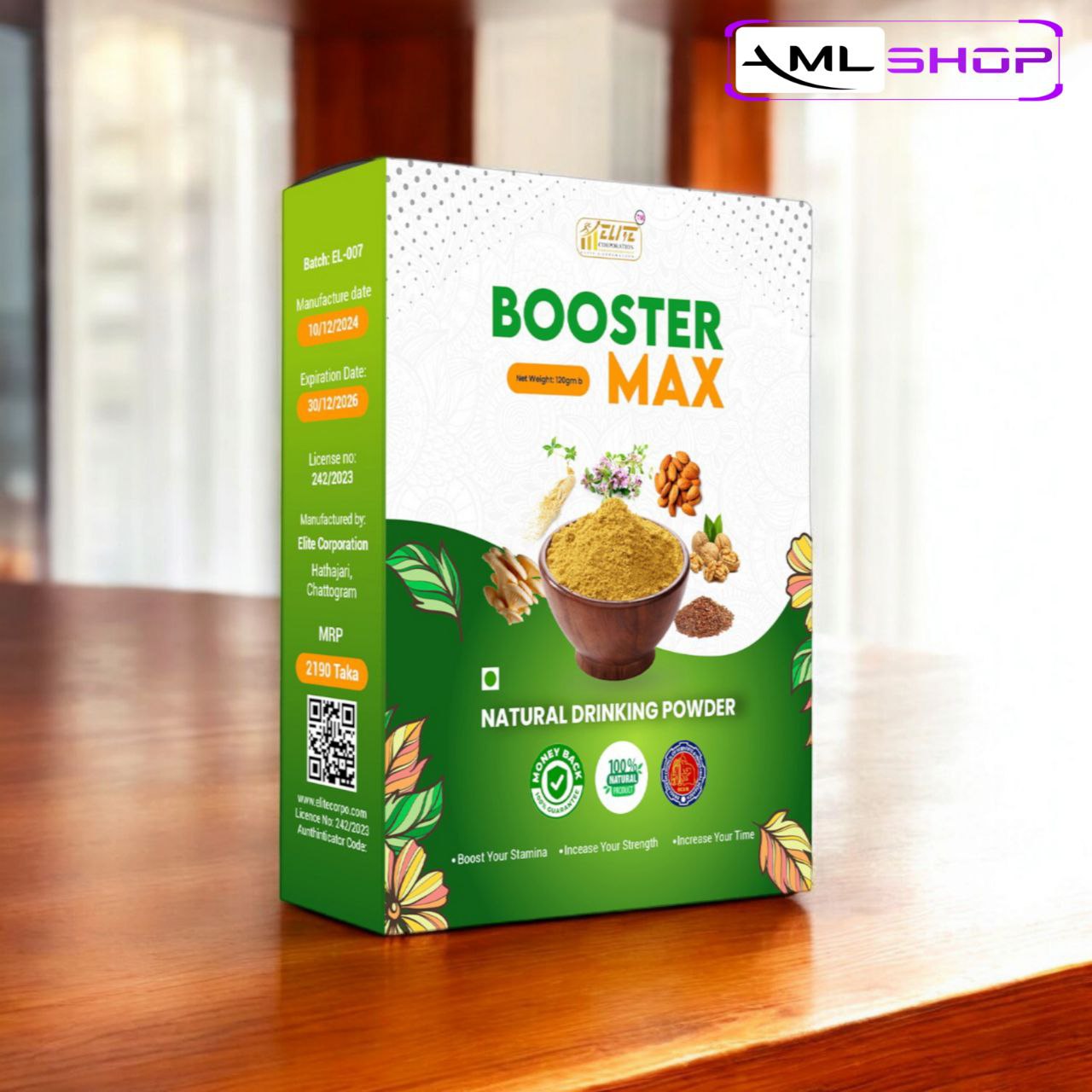 Booster Max - Natural Vitality & Stamina Blend. 