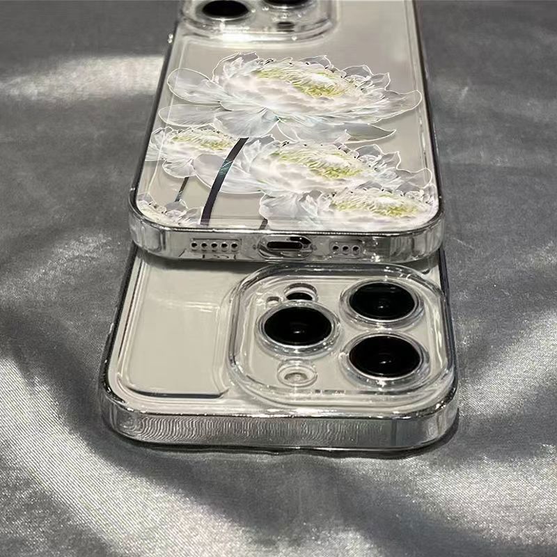 Dok Bua Kao Phone Case Applicable OPPOReno10pro Space Shell A1pro Transparent Findx6/A58x/57. 
