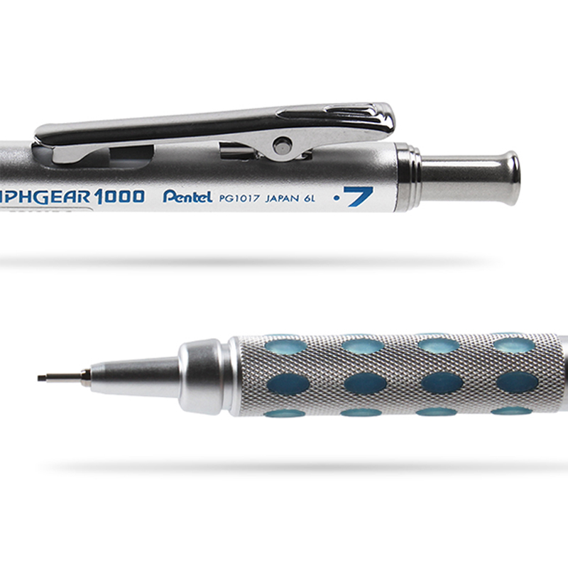 1pcs Pentel GraphGear 1000 Drawing Mechanical Pencil Student Use Not Easy to Break Lead Mechanical Pencil 0.3 0.5 0.7 0.9mm. 