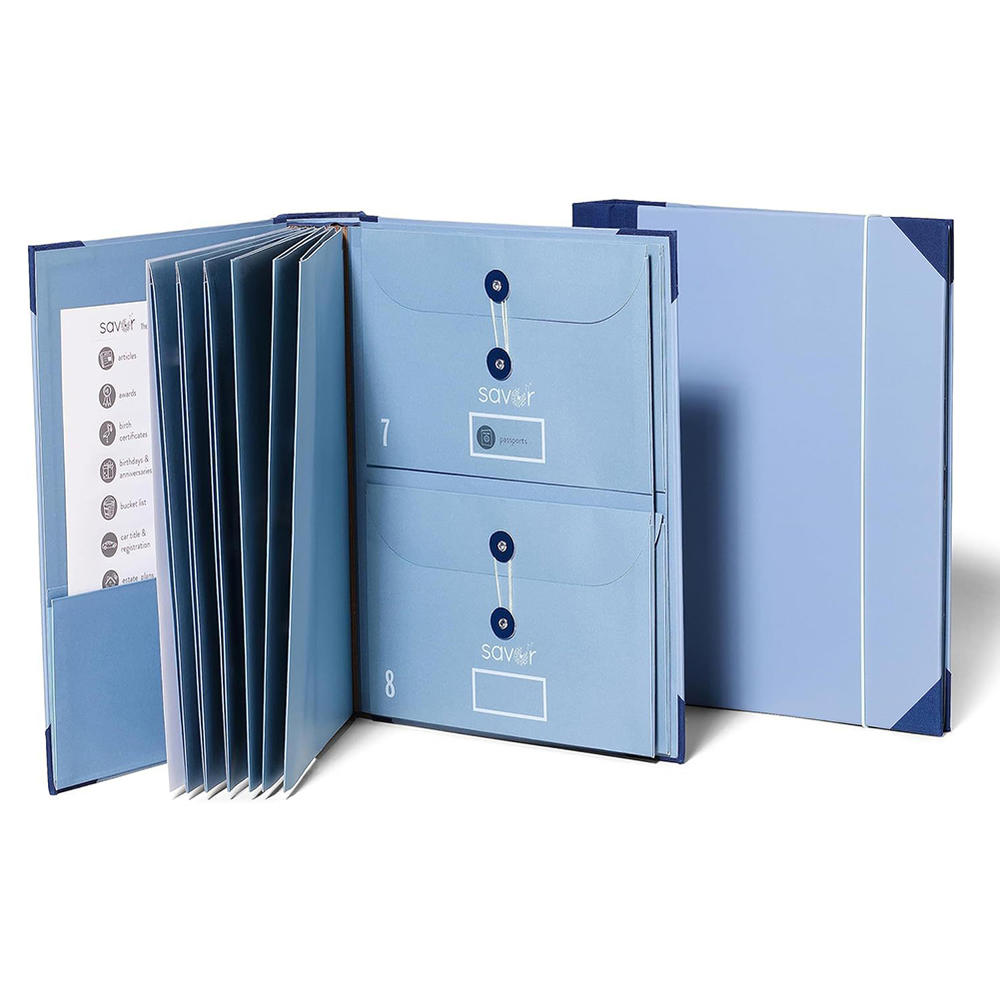 Multi-slot Document Organizer Customizable Portable Waterproof Organ Folders Compact Expanding File Folder for Travel Essential
