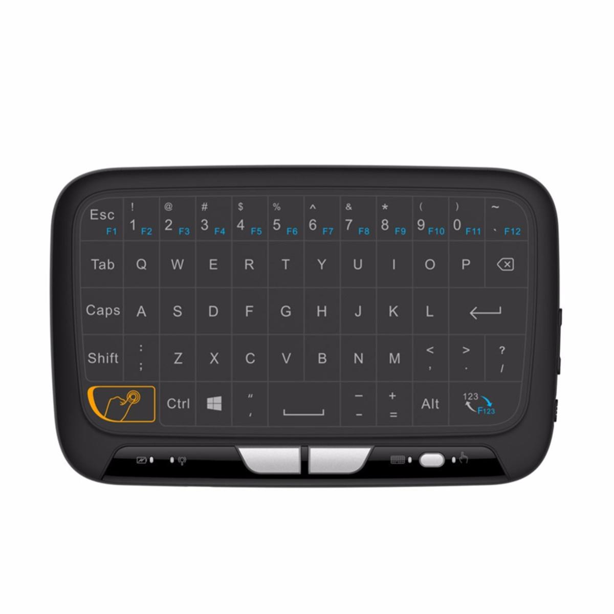 H18 Mini Wireless Keyboard Full Screen Large Touchpad Air Mouse For Windows & Android System #244025