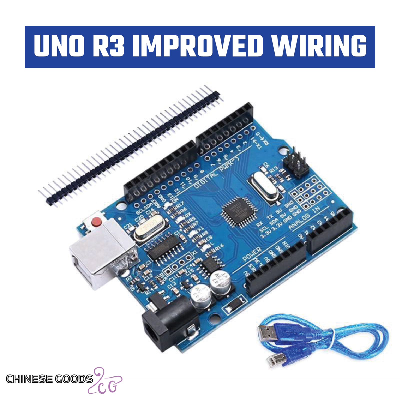 Arduino UNO R3 DIP development board ATmega16U2 and SMD board official version. 