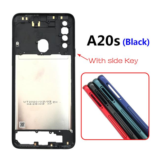 Samsung Galaxy A20s SM-A207 Middle Frame Without LCD Frame Panel and Back Panel. 