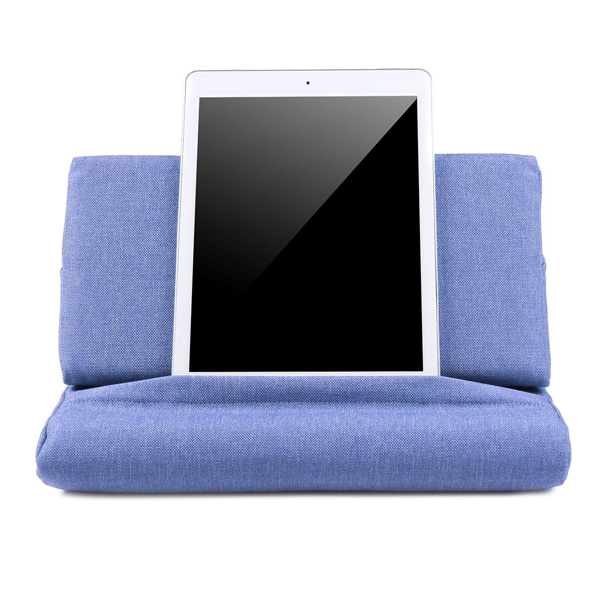 Plush Wedge Pillow Tablet Holder Angled Cushion Lap Stand For Ipad