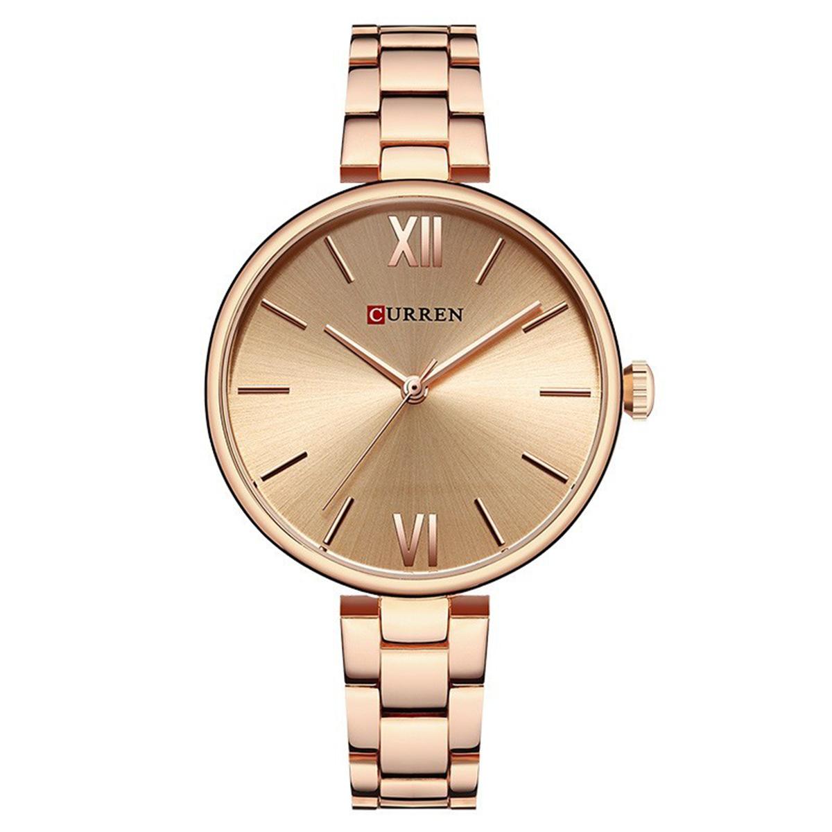 Curren rose cheap gold watch