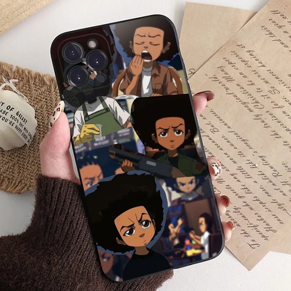 The Boondocks Phone Case Silicone Soft For Iphone 15 14 13 12 11 Pro Mini XS MAX 8 7 6 Plus X XS XR Cover. 