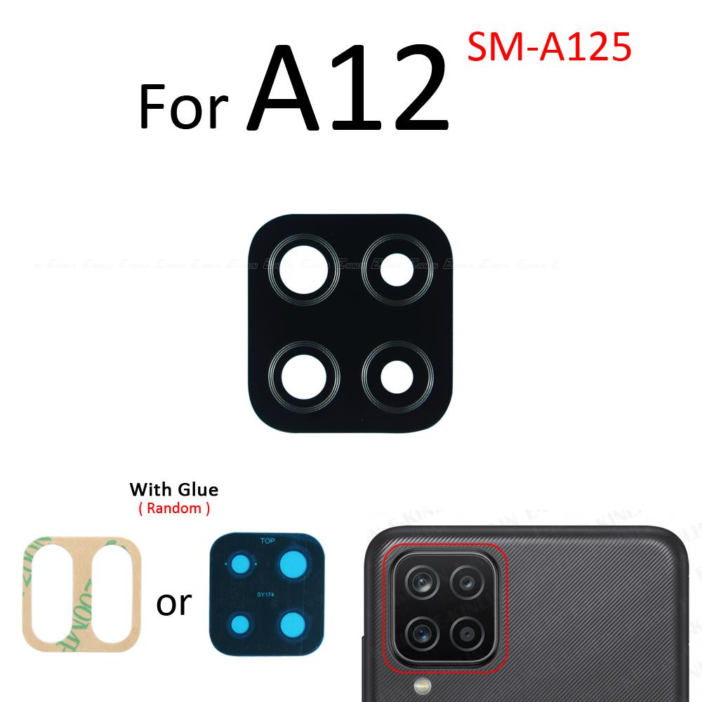 Back Camera Lens Rear Glass With Adhesive Sticker Glue Parts for Samsung Galaxy A02 A12 A22 A32 A42 A52 A72 A33 A53 A73 5G 4G. 