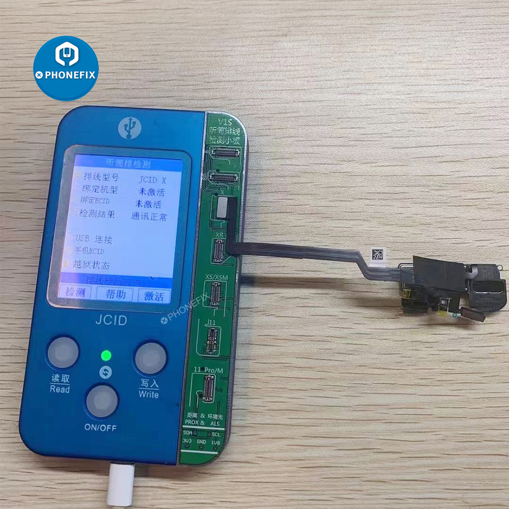 JCID Receiver FPC Proximity Light Sensor Sound Earphone Speakeeisure time r Flex Cable for iphone X 11-15 Pro Max Face ID Truetone Repair. 