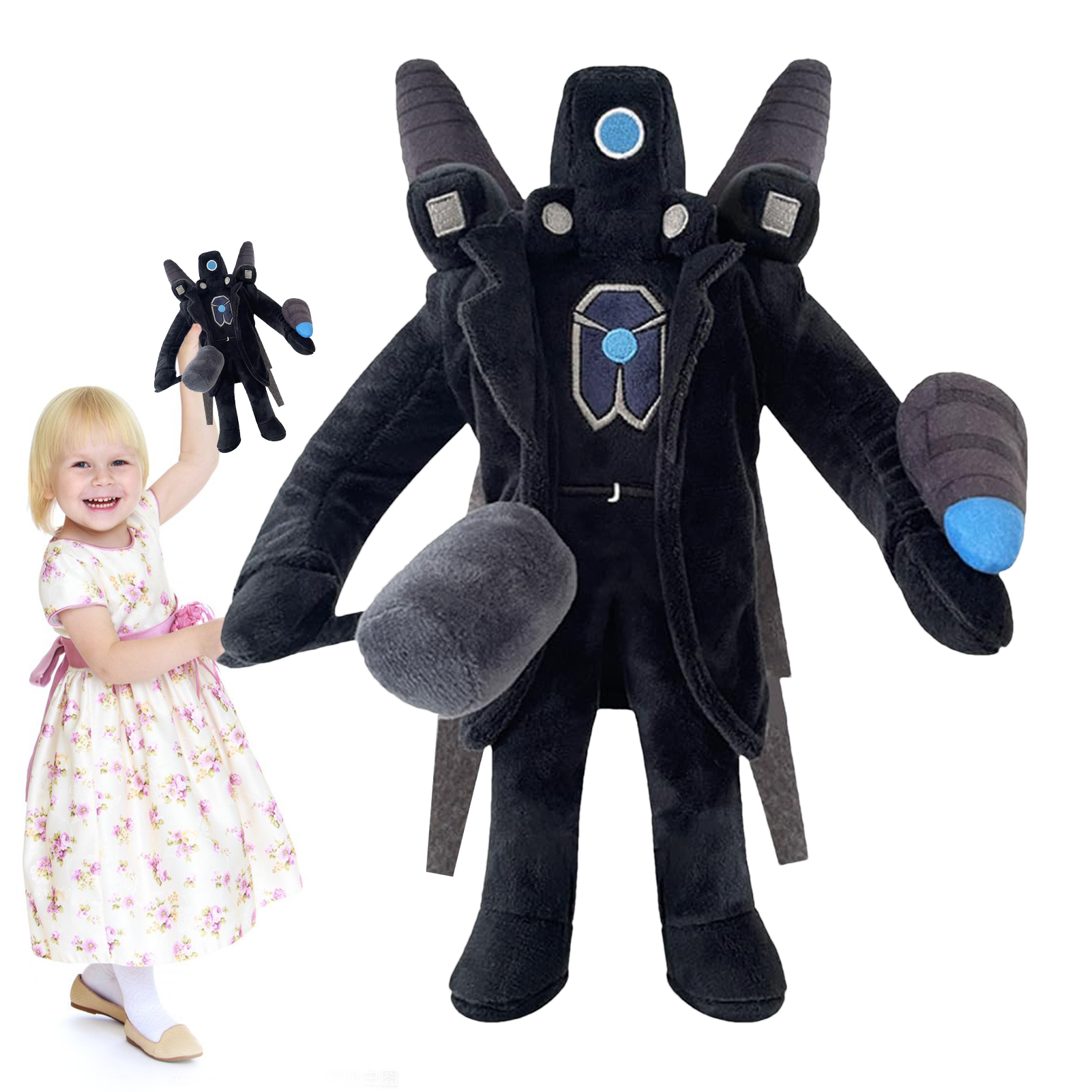 Titan Cameraman Upgrade 11.8 inch Plush Skibidi Toilet Plush Doll Funny Stuffed Anime Game Plush Figure Toys Gift for Fans Amour zii. 