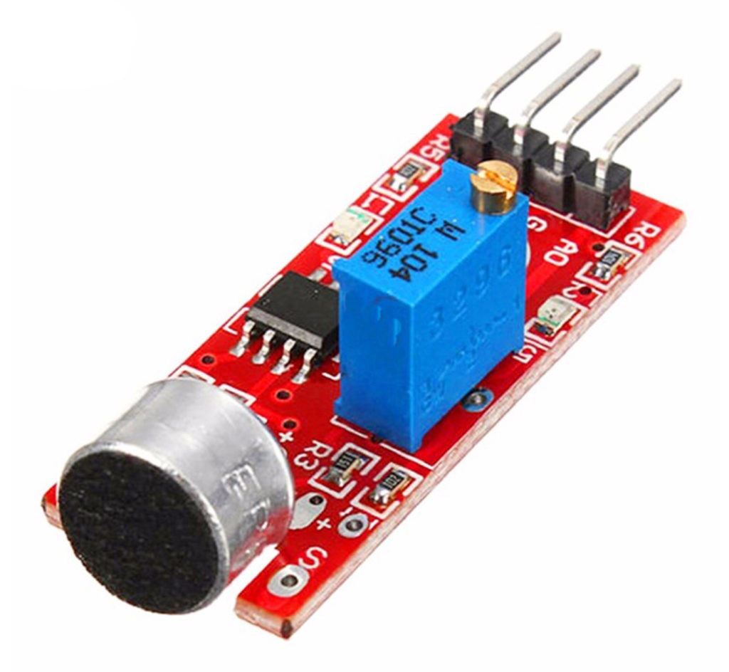 CN07 CN-07 Microphone Sound Sensor Module DC 3.3V 5V Voice Sensor Hi-gh Sensitivity Sound Detection Whistle Module Analog Sound Recognition Sensor. 