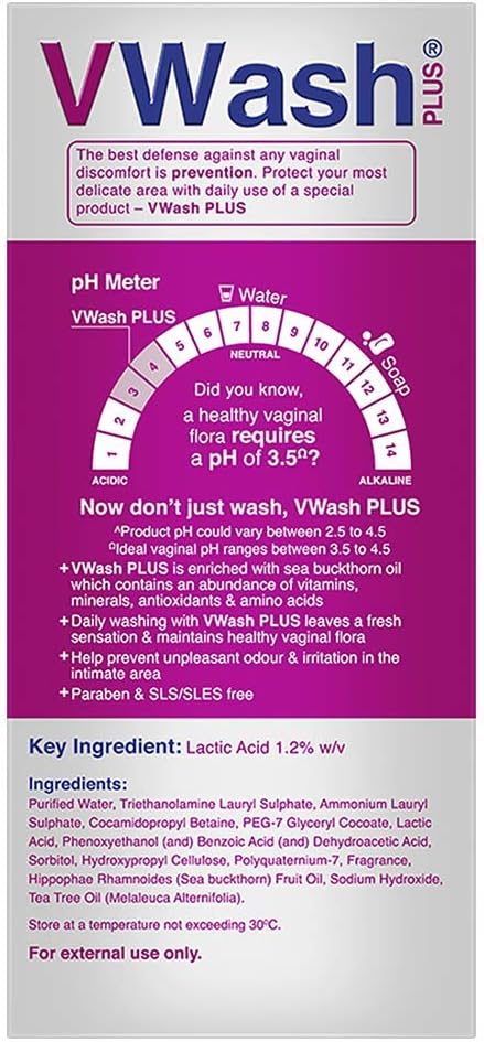 VWash Plus Expert Intimate Hygiene For Women - 100 ml. 