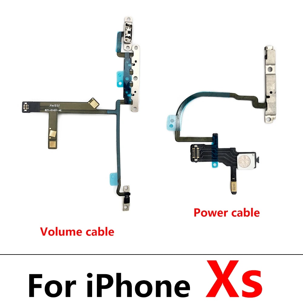 New Power Flex Cable For IPhone 7 8 Plus X XR XS Max Mute Volume Switch On Off Button Key Replacement Parts. 