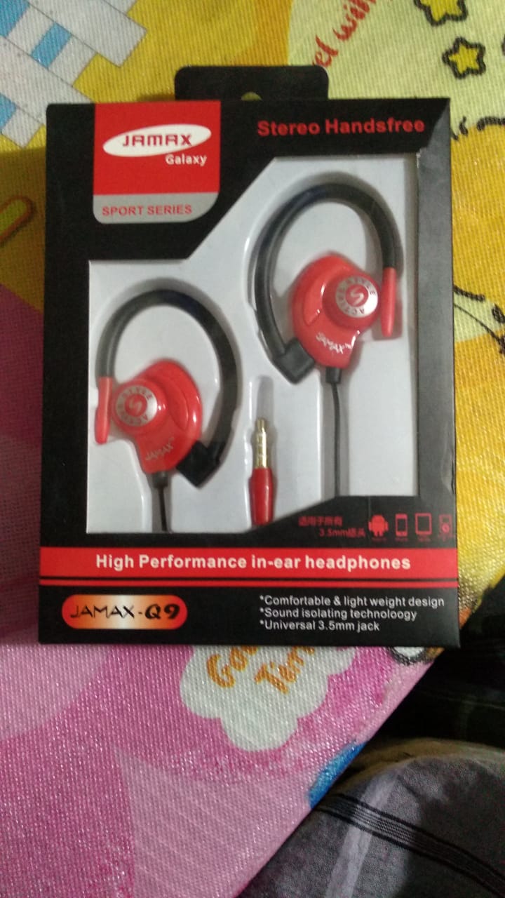 JAMAX Q9 HEADPHONE Red
