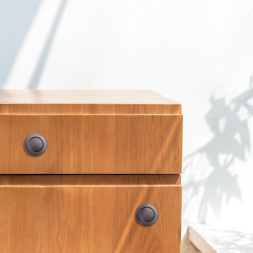 Cabinet Pull Minimalist Zinc Alloy Door Handle Pop-up Invisible Wardrobe Cabinet Knobs Retractable Embedded Spring Bouncing Handle Household. 