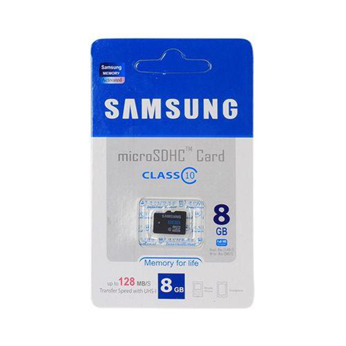 Micro SDHC Class-10 Memory Card 8GB - Black