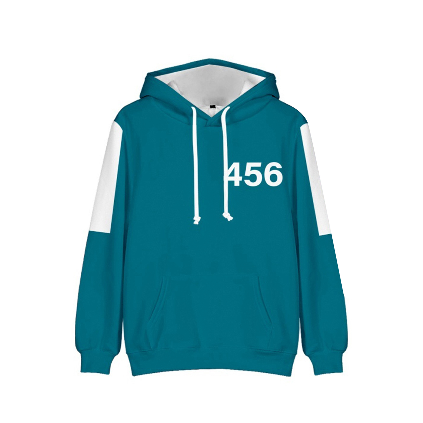 Squid Game Pullover Anti-fade Squid Game Themed Hoodie Outerwear Party Prop. 