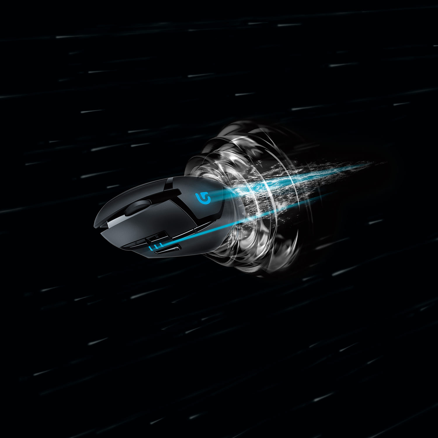 Logitech G402 Hyperion Fury Wired Gaming Mouse, 4,000 DPI, Lightweight, 8 Programmable Buttons, Compatible with PC / Mac - Black. 