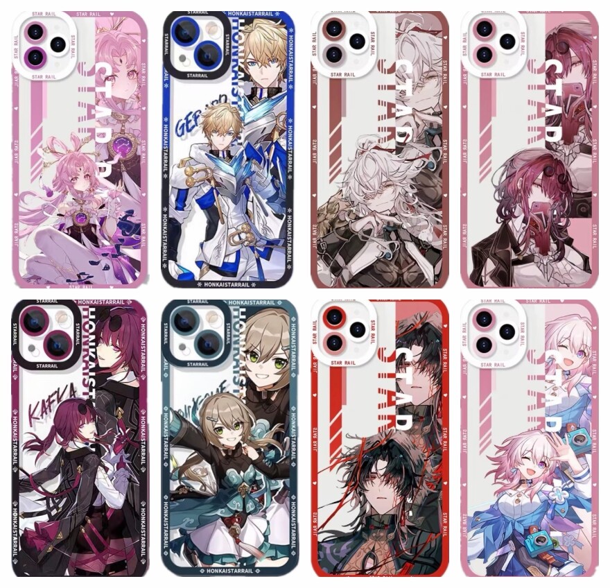 Phone Case For Huawei Nova 5T 7i 6 SE P40 Lite Case Cover Angel Eyes Honkai Star Rail Herta March 7th Kafka Jing Yuan Luocha Yanqing Soft Transparent Casing TPU Camera Protective Shockproof Full Protection Silicone Clear Square