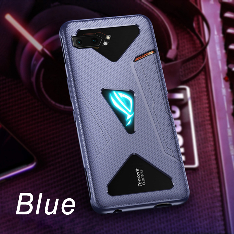 Biruiqu For ASUS ROG 2 II ZS660KL Rog Phone 2 Cooling Matte Soft TPU Untra Thin Anti-Slippery Protective Phone Case
