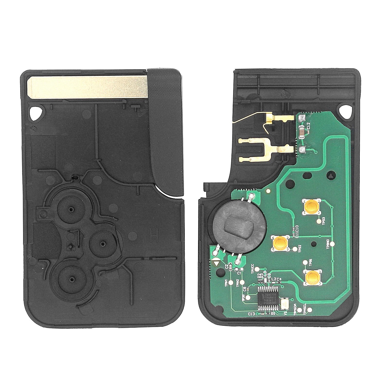【Alizeker Mall】Bilchave 3 Buttons ID46 PCF7947 Smart PCB Remote Car Key For Renault Megane 2 Grand Scenic II Card Key. 