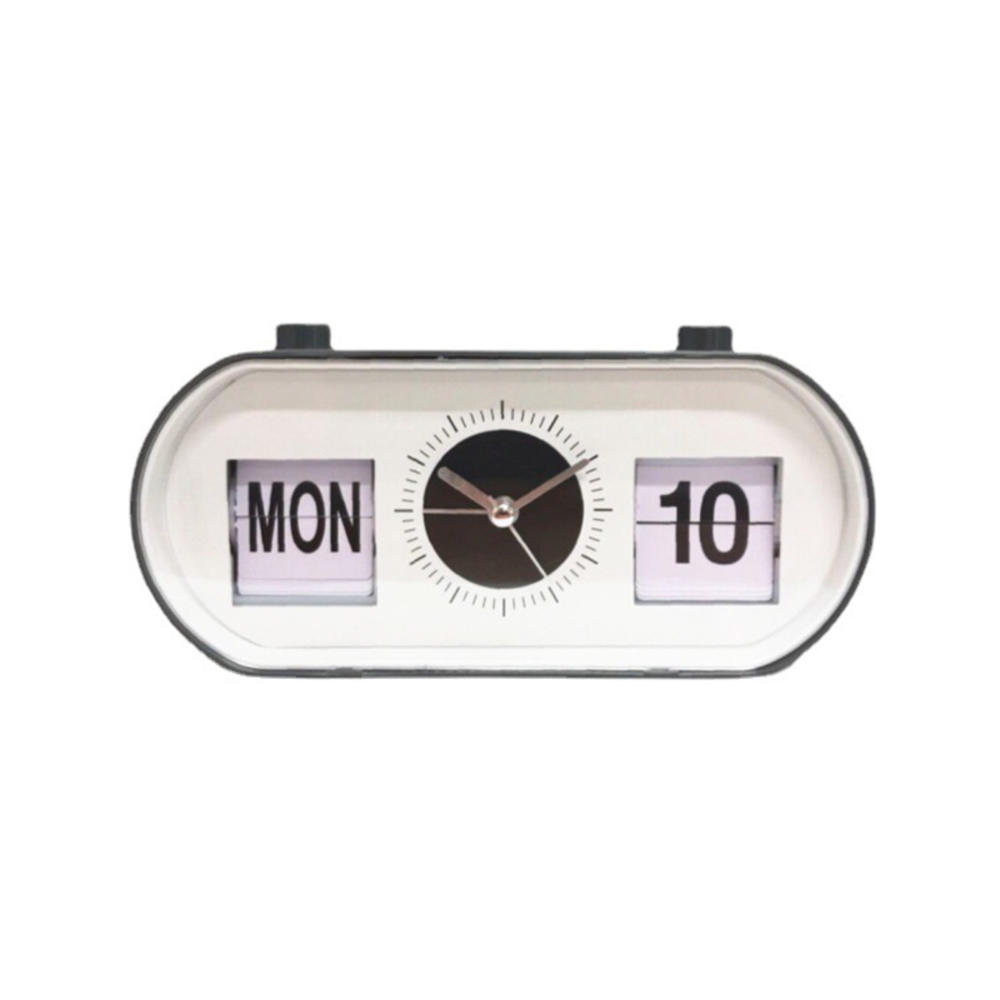 Desktop Vintage flip clock Unique Creative Vintage Mechanical alarm clock Flip mechanism Mechanical Desktop digital clock for Home decoration Office desk accessory Vintage enthusiasts Gift option Timekeeping. 
