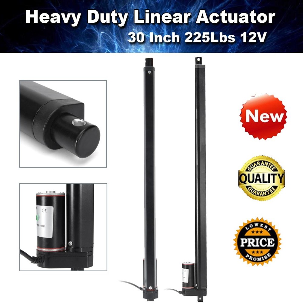 20/'/' 30/'/' Heavy Duty Linear Actuator Stroke 225 Lbs Pound Lift 12V Volt DC